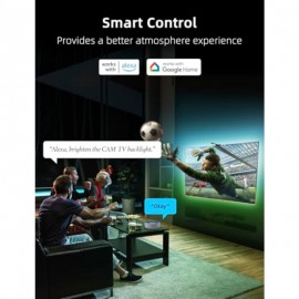 Ailofy Smart TV LED Backlight with Camera for TV 75-85 inch TV + 4 Pack LED Smart Light Bulbs