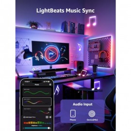 Bundle - 4 Packs B1 WiFi and Bluetooth Smart Light Bulbs and 32.8ft S1 AI Smart LED Strip Lights