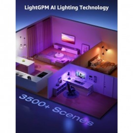 Bundle - 4 Packs B1 WiFi and Bluetooth Smart Light Bulbs and 32.8ft S1 AI Smart LED Strip Lights