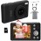 4K 64MP Digital Camera for Photos And Videos, Compact Design with Selfie Lens, Anti-Shake Feature, 16X Zoom, Includes 32GB Memory Card, Perfect Point-And-Shoot Camera for Teens And Beginners, Great Birthday Gift