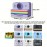 Children's Instant Camera, Kids' Print-on-the-Spot Camera with Printing Function, 2.8-inch HD Screen, 1080P Video, Includes 3 Rolls of Photo Paper, 32GB Memory Card, Card Reader, 6 Paint Brushes, Lanyard, USB Charging Cable, Portable Multifunctional