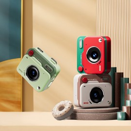 1pc 1080P Retro Mini Digital Camera | New CCD, Campus Photo & Video HD Camera, Multicolor, USB Charging, ABS Material
