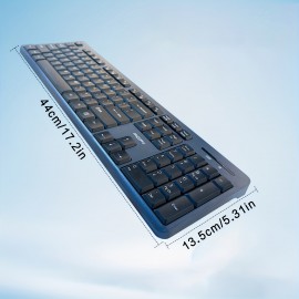 2.4Ghz Full Size Wireless Keyboard Mouse Set Ergonomic Keyboard Mouse Combos Multi Color Keyboards with Mouse Compatible with Windows, Portable Keyboard And Mouse, Wireless Gaming Keyboard, Wireless Keyboard with Touchpad, Gaming Keyboard Wireless, Keyboard And Mouse Combo