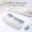 2.4Ghz Wireless Split Keyboard and Mouse Colorful Ergonomic Keyboard with Wrist Rest Multi Device Keyboard Mouse Combo for Laptop/Desktop