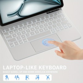 Suitable For IPad Pro 11&Air 11-inch (M2, 2024/M3, 2025) And 10.9-inch IPad Air 5th And 4th Generations, Magnetic Keyboard Case, Multi-touchpad, Suitable For IPad Pro 11 