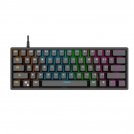 K101 61-Key Ergonomic Gaming Keyboard with Built-in Stand & Wrist Rest - -Powered Mechanical Switches, -Powered Portable Mechanical Keyboard with Ergonomic Design, -Powered Operation, Low Voltage (36V) for PC, Laptop, Gaming Setup - Compatible with /Mac ( Cable Included) - Compact & Portable with 61-Key Layout, Backlit Green Axis Real Mechanical Switches, Mechanical Gaming Keyboard, Ergonomic Keyboard And Mouse Wireless, Foldable Keyboard With Touchpad,