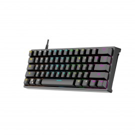 K101 61-Key Ergonomic Gaming Keyboard with Built-in Stand & Wrist Rest - -Powered Mechanical Switches, -Powered Portable Mechanical Keyboard with Ergonomic Design, -Powered Operation, Low Voltage (36V) for PC, Laptop, Gaming Setup - Compatible with /Mac ( Cable Included) - Compact & Portable with 61-Key Layout, Backlit Green Axis Real Mechanical Switches, Mechanical Gaming Keyboard, Ergonomic Keyboard And Mouse Wireless, Foldable Keyboard With Touchpad,