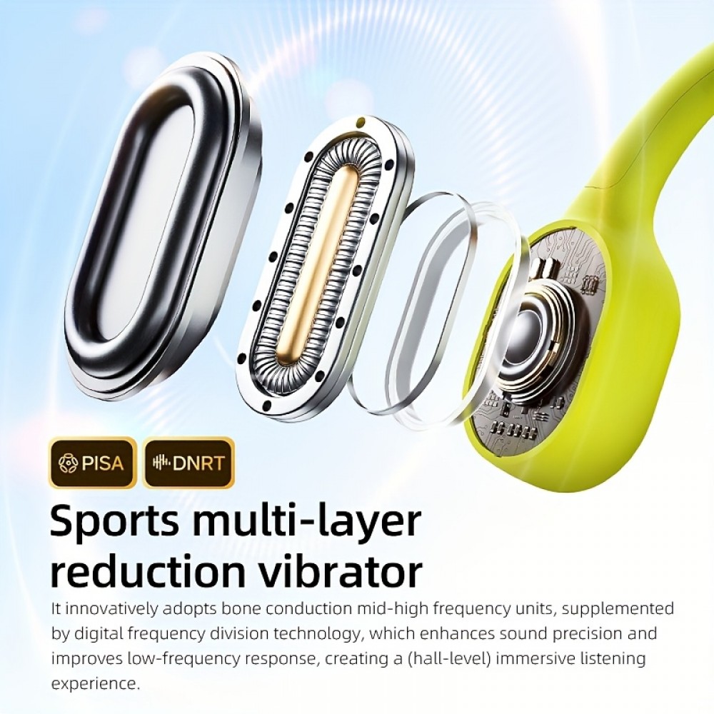 32GB Memory + IPX8 High Quality POLVCDG Upgraded X9 Wireless Bone Conduction Headphones, 10-Hour Battery Life, Stable Signal, Clear Sound Quality, High-Quality Open-Ear Sports Earbuds for Swimming, Running, Cycling & Fitness Activities