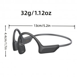 Wireless Bone Conduction Headphones with 32GB Built-in Storage, IPX8 for Swimming, Lightweight Sports Design for Running/Cycling/Marathon Neckband with Surround, Sweatproof Earbuds, Workout Headphones, Modern Headphones, Durable Plastic Body