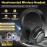 ANC Wireless Headphone 25dB Deep Noise Canceling Hi-Fi Audio Earphone with Bluetooth 5.4 Over Ear Headset Adjustable Headband Structure Zero Pressure Head Wrap Earmuffs, Immersive Audio Experience, Deep Sound Isolation, Comfortable Headphones