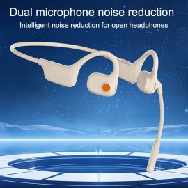 [Wireless Headphones] Wireless V5.3 Dual-Mic Noise Reduction Headphones | Open-Ear, Air Conduction, DSP/CVC8.0, Type-C Charging, Ideal for Driving, Business, Office, and Cycling