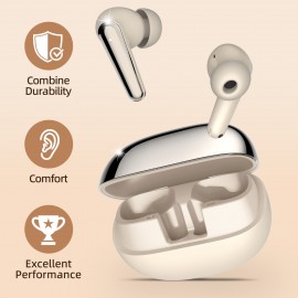 New Wireless Earbuds | ENC Noise Cancellation, Lightweight In-Ear Design with Dual Microphones, Immersive Sound and Bass, Compatible with Apple and Android Systems
