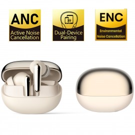 New Wireless Earbuds | ENC Noise Cancellation, Lightweight In-Ear Design with Dual Microphones, Immersive Sound and Bass, Compatible with Apple and Android Systems