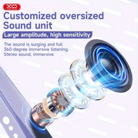 Fashion Smart, Newly Upgraded Stereo Sound to Listen to Music, Wireless Headphone Smart for Mobile Phone, Earphones and Two in One New Listening Experiences, Athletic/ Outdoor and Voice Control